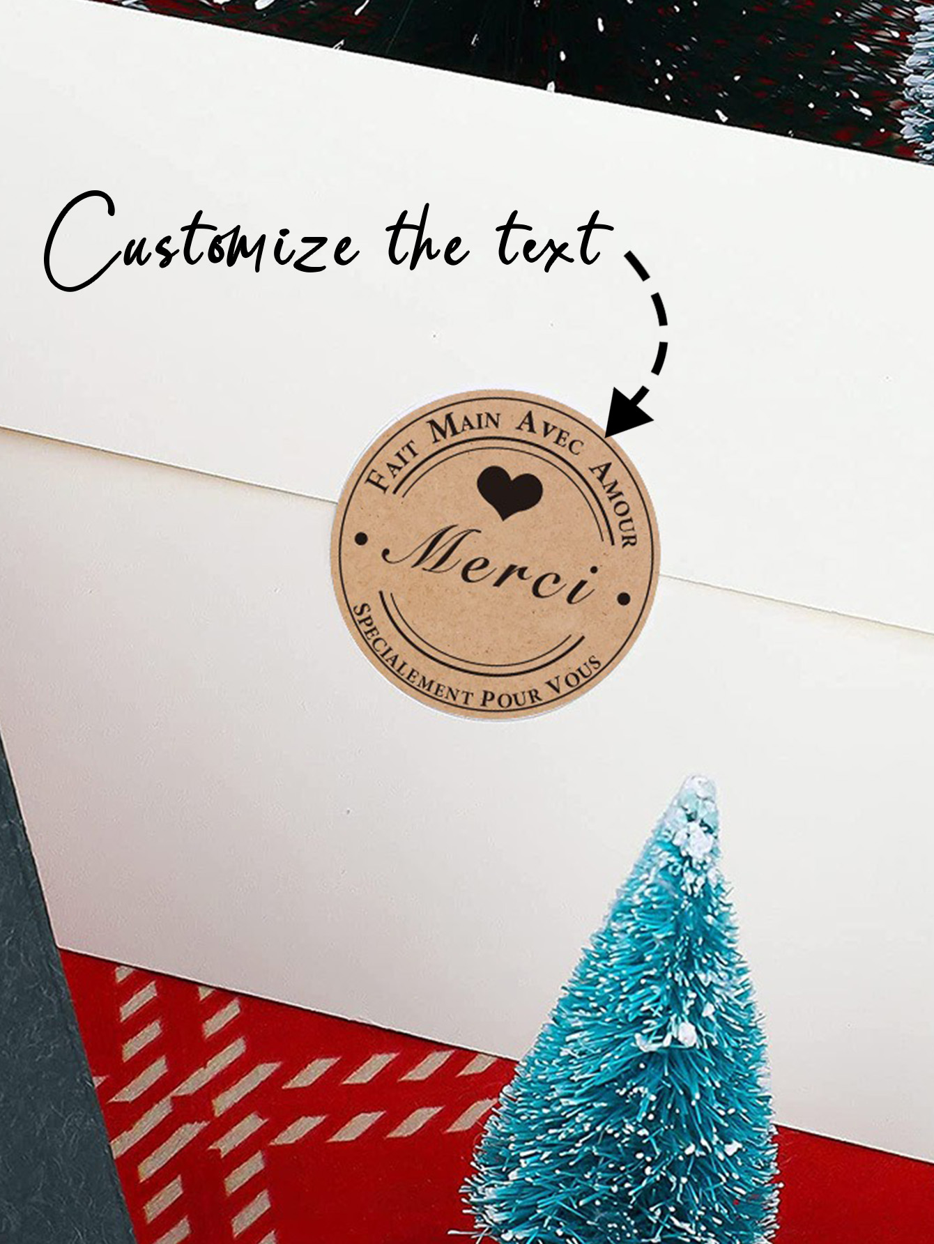 Personalized Kraft Packaging Thank-You Labels